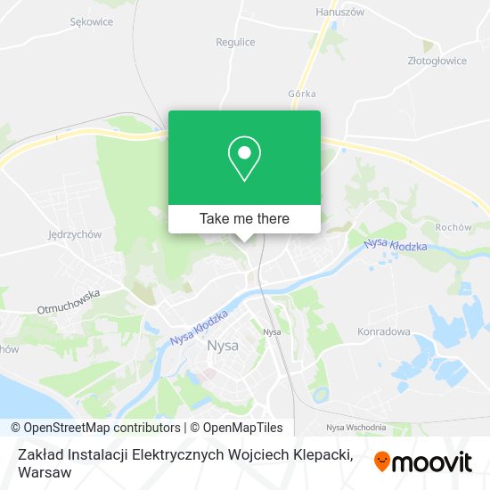 Zakład Instalacji Elektrycznych Wojciech Klepacki map