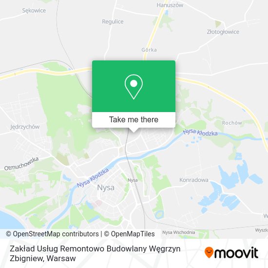 Zakład Usług Remontowo Budowlany Węgrzyn Zbigniew map