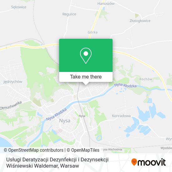 Usługi Deratyzacji Dezynfekcji i Dezynsekcji Wiśniewski Waldemar map