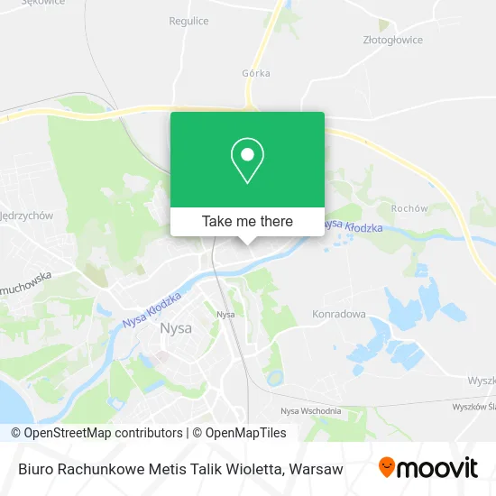 Карта Biuro Rachunkowe Metis Talik Wioletta