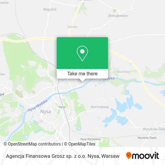 Карта Agencja Finansowa Grosz sp. z o.o. Nysa