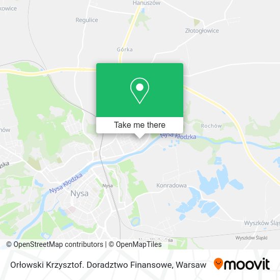 Orłowski Krzysztof. Doradztwo Finansowe map