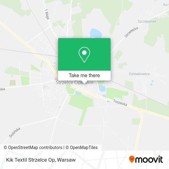 Kik Textil Strzelce Op map