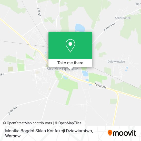 Monika Bogdoł Sklep Konfekcji Dziewiarstwo map