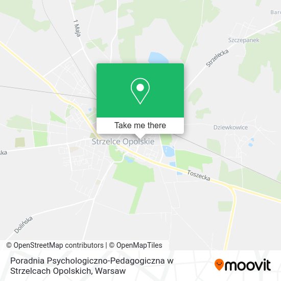 Poradnia Psychologiczno-Pedagogiczna w Strzelcach Opolskich map