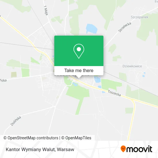 Карта Kantor Wymiany Walut