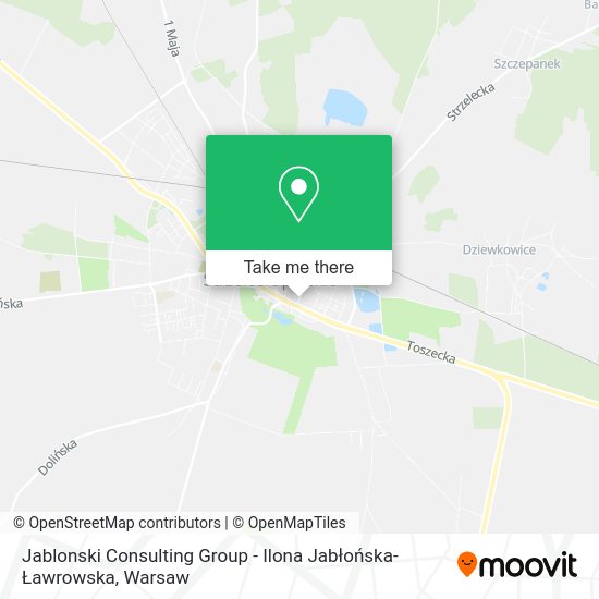 Jablonski Consulting Group - Ilona Jabłońska-Ławrowska map