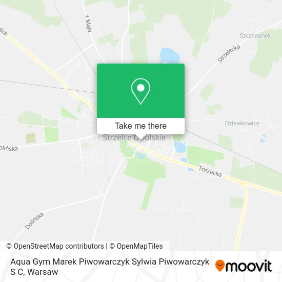 Карта Aqua Gym Marek Piwowarczyk Sylwia Piwowarczyk S C