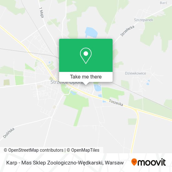 Karp - Mas Sklep Zoologiczno-Wędkarski map