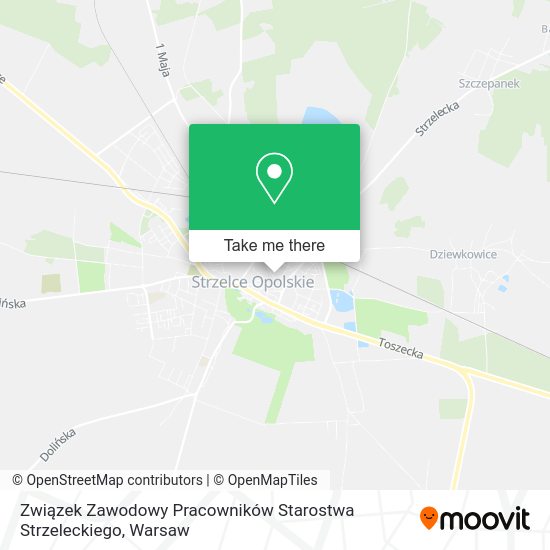 Związek Zawodowy Pracowników Starostwa Strzeleckiego map