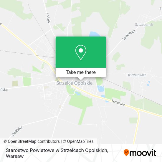 Карта Starostwo Powiatowe w Strzelcach Opolskich