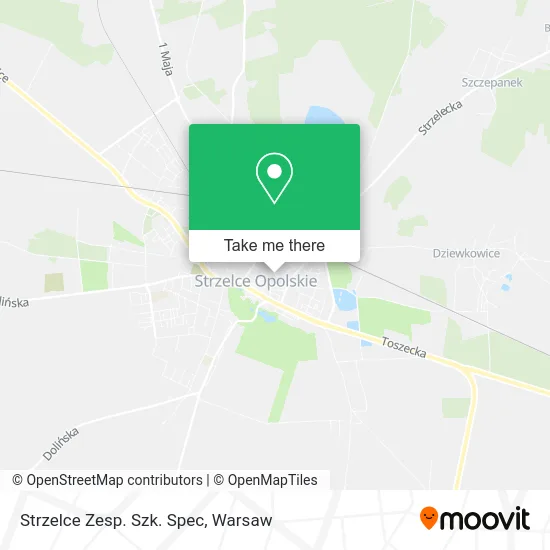 Карта Strzelce Zesp. Szk. Spec