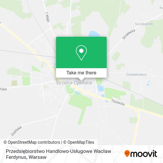 Przedsiębiorstwo Handlowo-Usługowe Wacław Ferdynus map