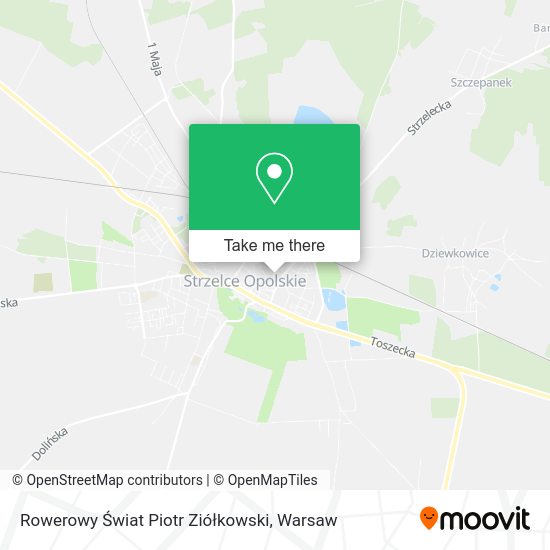 Rowerowy Świat Piotr Ziółkowski map