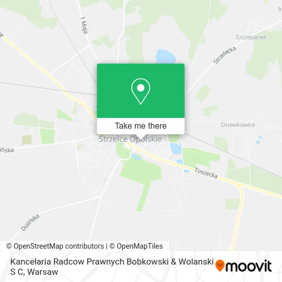 Карта Kancelaria Radcow Prawnych Bobkowski & Wolanski S C