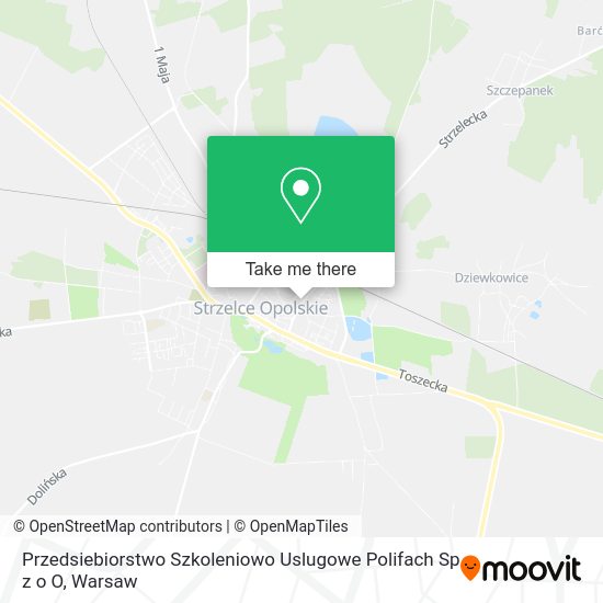 Przedsiebiorstwo Szkoleniowo Uslugowe Polifach Sp z o O map