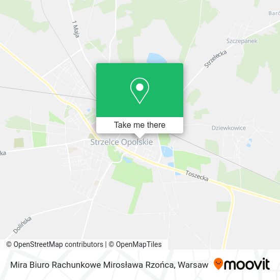 Mira Biuro Rachunkowe Mirosława Rzońca map