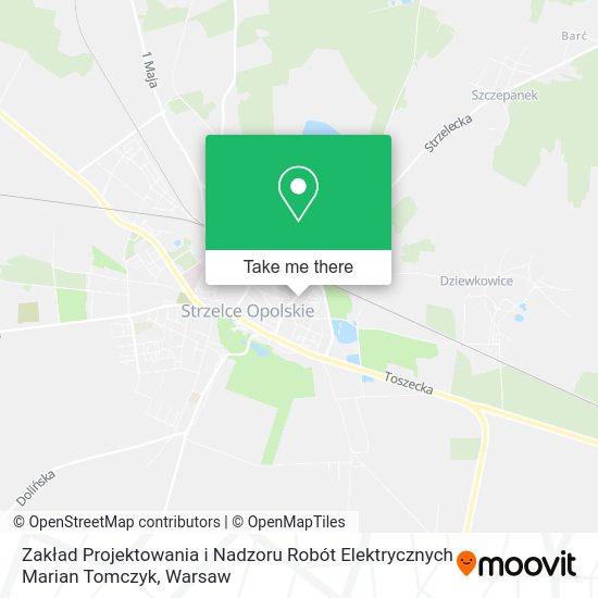 Zakład Projektowania i Nadzoru Robót Elektrycznych Marian Tomczyk map