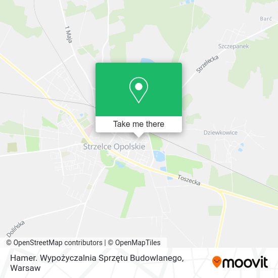 Hamer. Wypożyczalnia Sprzętu Budowlanego map