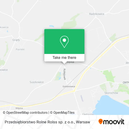 Карта Przedsiębiorstwo Rolne Rolss sp. z o.o.