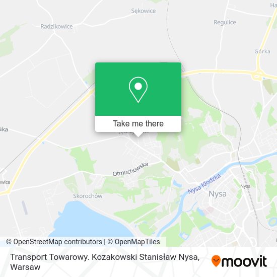 Карта Transport Towarowy. Kozakowski Stanisław Nysa