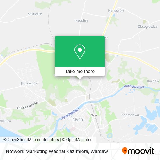 Network Marketing Wąchal Kazimiera map