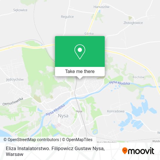 Eliza Instalatorstwo. Filipowicz Gustaw Nysa map