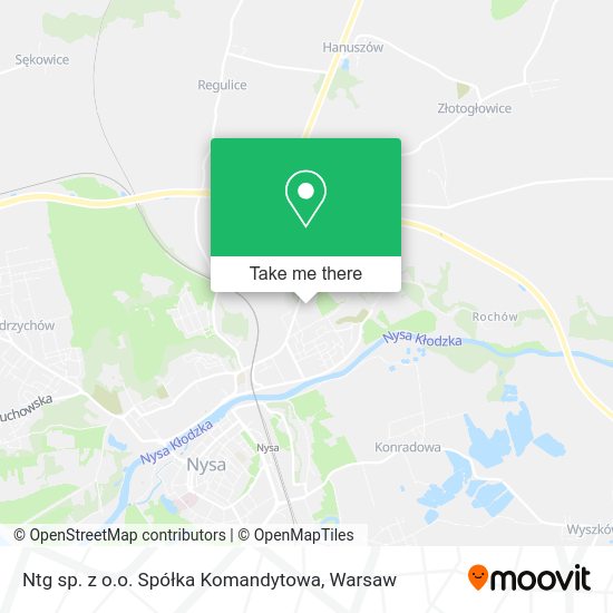 Ntg sp. z o.o. Spółka Komandytowa map