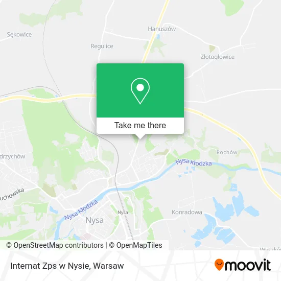 Карта Internat Zps w Nysie
