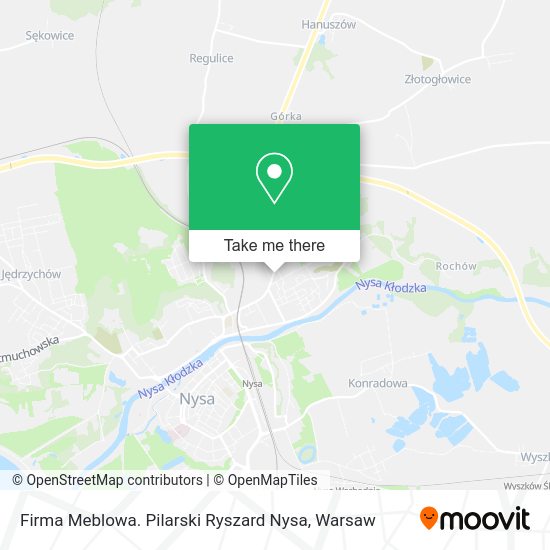 Firma Meblowa. Pilarski Ryszard Nysa map