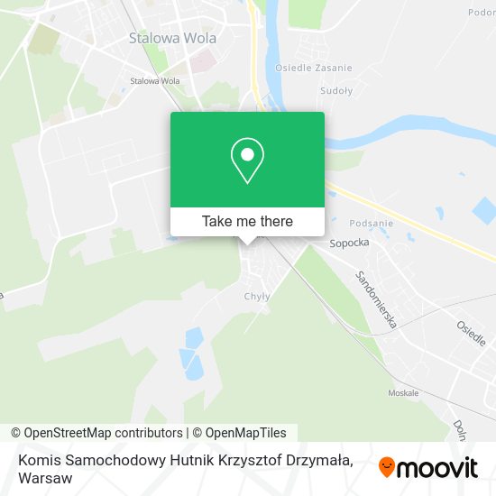 Komis Samochodowy Hutnik Krzysztof Drzymała map