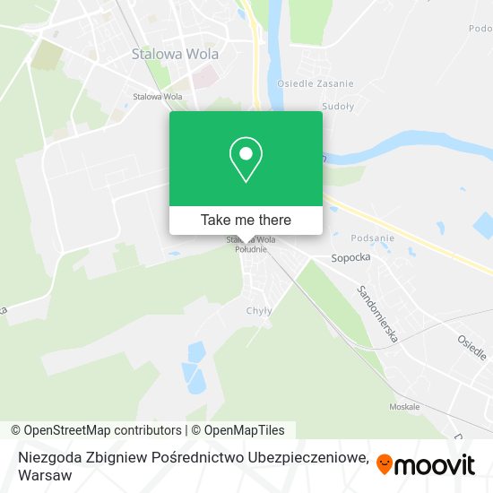 Niezgoda Zbigniew Pośrednictwo Ubezpieczeniowe map