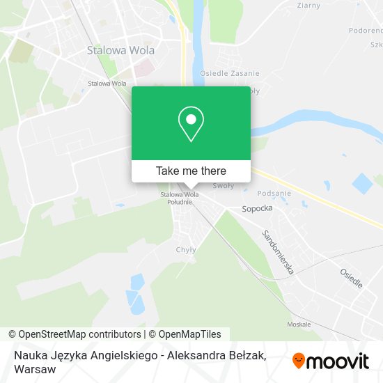 Nauka Języka Angielskiego - Aleksandra Bełzak map