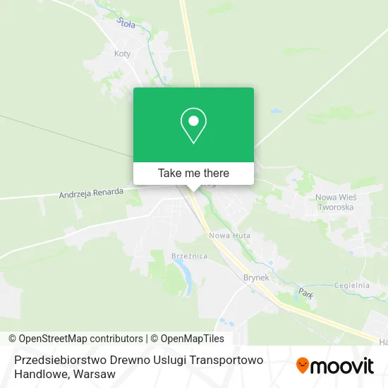 Карта Przedsiebiorstwo Drewno Uslugi Transportowo Handlowe