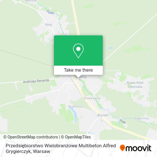 Przedsiębiorstwo Wielobranżowe Multibeton Alfred Grygierczyk map