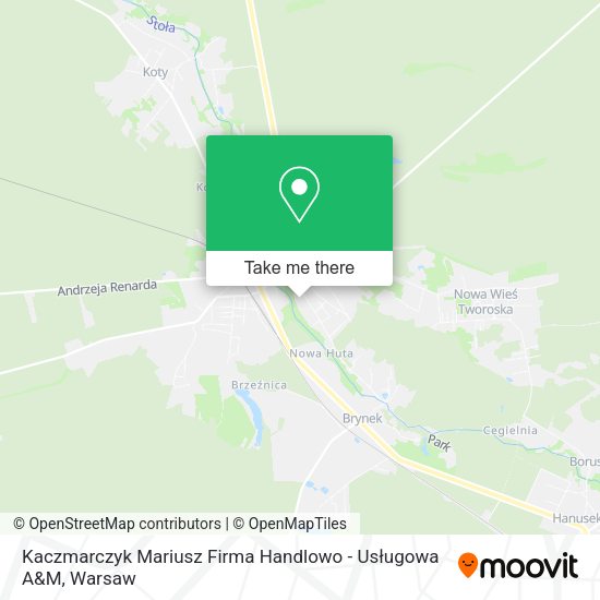 Kaczmarczyk Mariusz Firma Handlowo - Usługowa A&M map