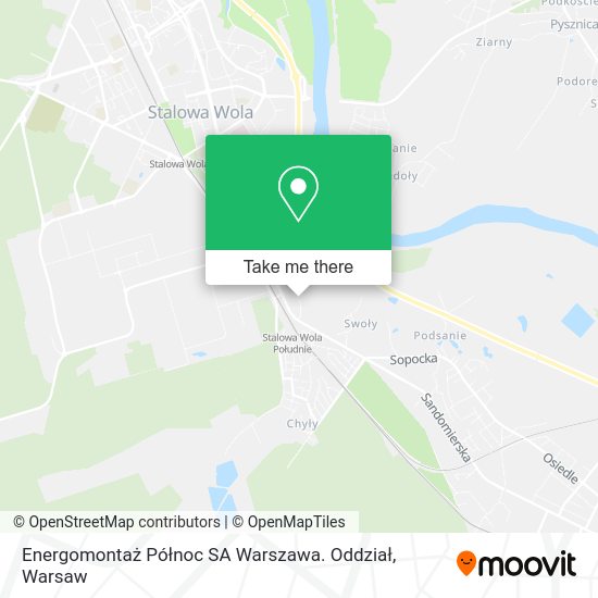 Energomontaż Północ SA Warszawa. Oddział map