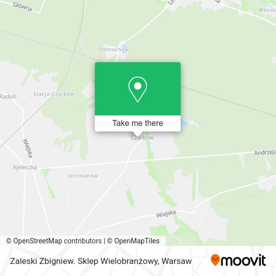 Zaleski Zbigniew. Sklep Wielobranżowy map