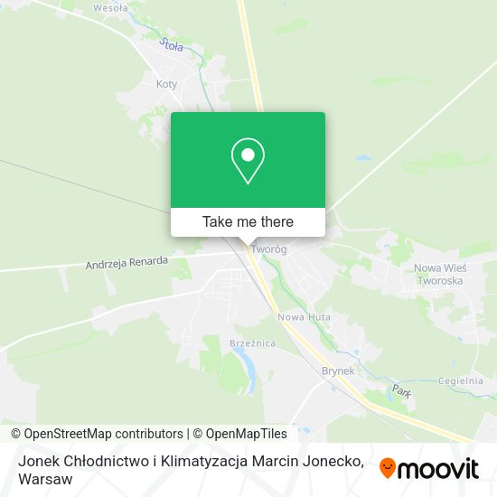 Jonek Chłodnictwo i Klimatyzacja Marcin Jonecko map