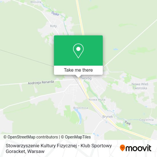 Stowarzyszenie Kultury Fizycznej - Klub Sportowy Goracket map