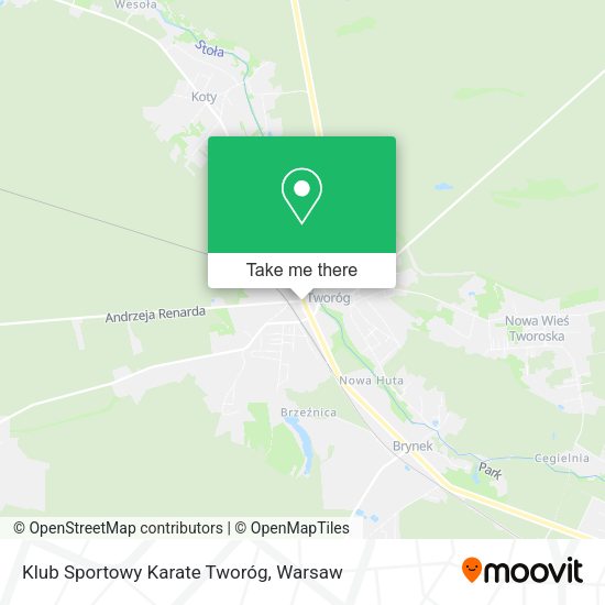 Klub Sportowy Karate Tworóg map