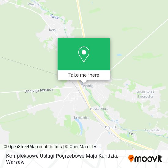 Kompleksowe Usługi Pogrzebowe Maja Kandzia map