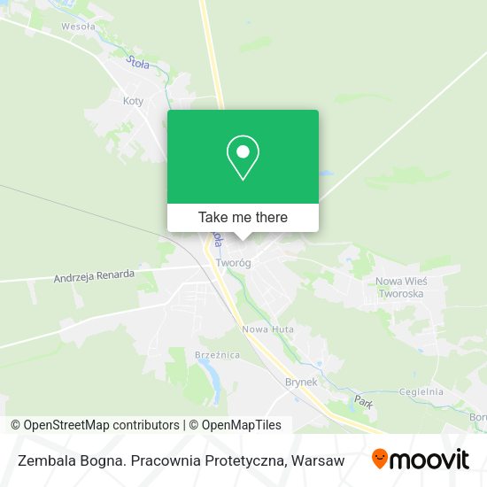 Zembala Bogna. Pracownia Protetyczna map