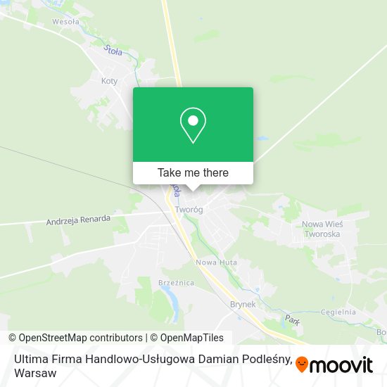 Ultima Firma Handlowo-Usługowa Damian Podleśny map