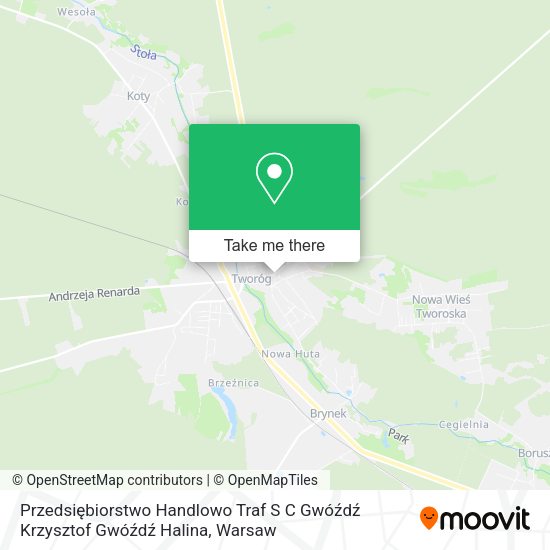 Przedsiębiorstwo Handlowo Traf S C Gwóźdź Krzysztof Gwóźdź Halina map