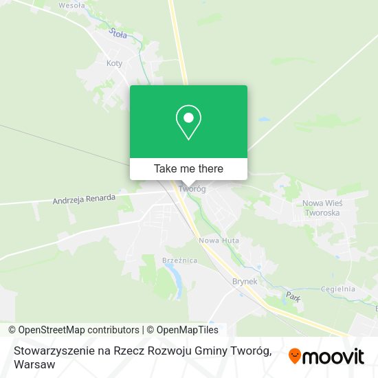 Stowarzyszenie na Rzecz Rozwoju Gminy Tworóg map