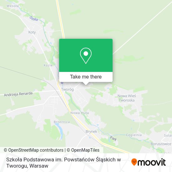 Szkoła Podstawowa im. Powstańców Śląskich w Tworogu map