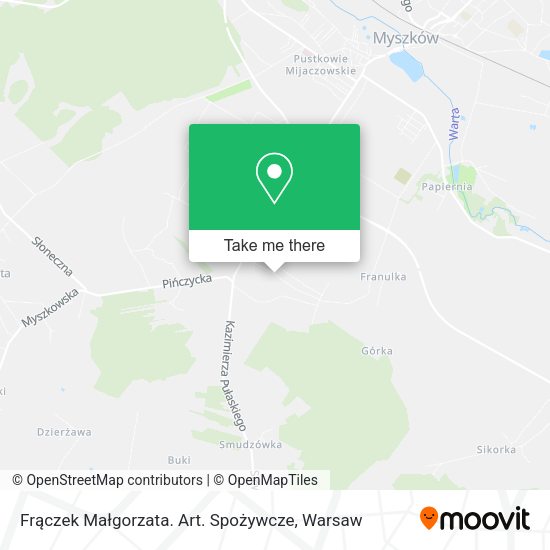 Frączek Małgorzata. Art. Spożywcze map