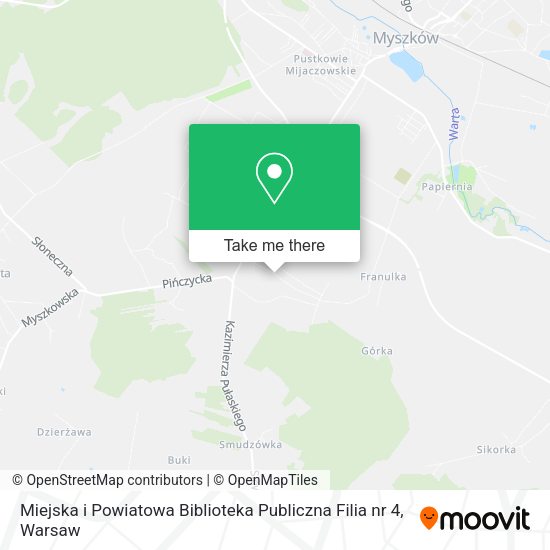 Карта Miejska i Powiatowa Biblioteka Publiczna Filia nr 4