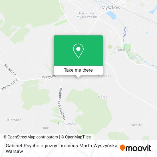 Gabinet Psychologiczny Limbicus Marta Wyszyńska map